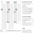 thumbnail image 3 of Cortinas QjMyDeco, 100% lino opaco, 270 x 275 cm, color marfil, 2 paneles, 3 of 8
