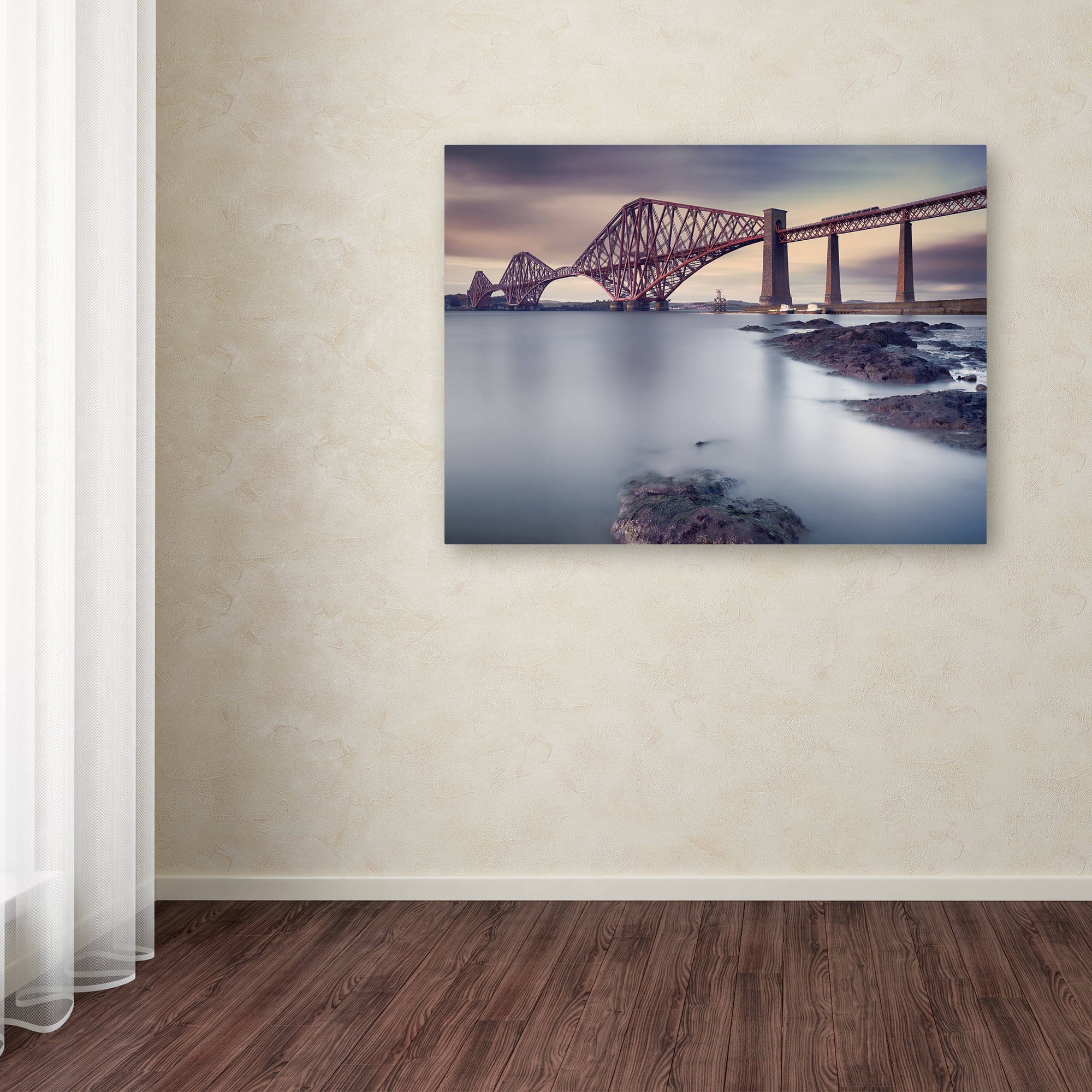 Trademark Fine Art 'Forth Rail Bridge' Canvas Art by Martin Vlasko