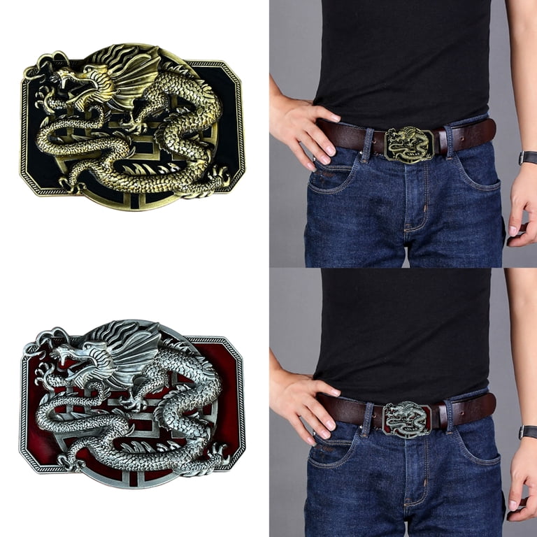 Dragon and Woman Graphic Belt Buckle Buy Mythical Dragon Belt Buckle Online in India - Etsy main image 4