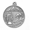 thumbnail image 1 of Sterling Silver 18" 1mm Medallion Arizona Gold Panner Donkey Pendant Necklace, 1 of 2