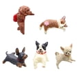thumbnail image 5 of Mini Dog Desk Figurines – Set of 5 Adorable Handcrafted Dog for Your Workspace, Cute Resin Dog Car Dashboard Decoration, Mini Cats Ornament for ComputerMirror Home Office(5pcs), 5 of 7