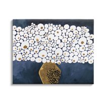 Stupell Industries Modern Circle Shape Bouquet Graphic Art Gallery Wrapped Canvas Print Wall Art, Design by Ruth Fromstein