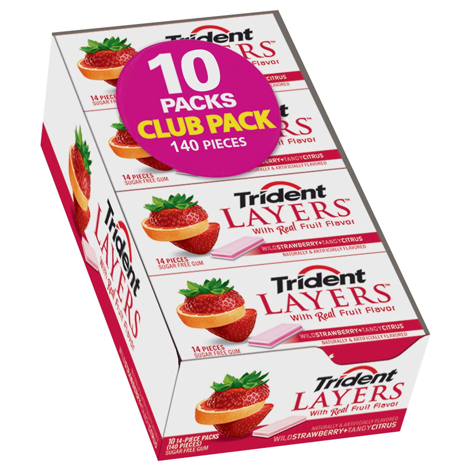 Trident Layers Strawberry + Citrus Gum 8 14 ct. by Mondelez Global LLC