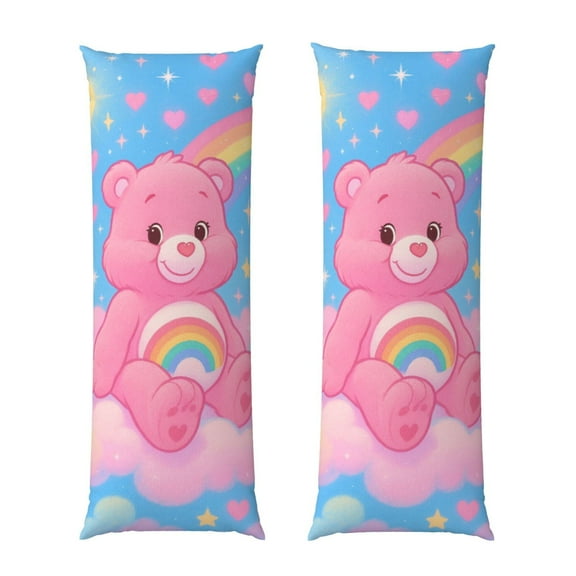 Care Bears Body Pillow Cover - Pillowcases 20"x54" with Hidden Zipper Closure Soft and Breathable 1PC