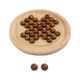 thumbnail image 4 of Juego de mesa de solitario de canicas de madera, decoración de salón, ajedrez y 33 canicas Diámetro 135 mm, 4 of 9