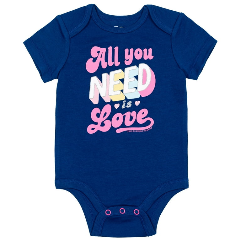 Lyrics by Lennon and McCartney Infant Baby Girls Cuddly Short
