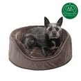 thumbnail image 4 of FurHaven Pet Products | Orthopedic Plush & Velvet Oval Pet Bed for Dogs & Cats - Driftwood Brown, Small, 4 of 10
