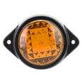 thumbnail image 3 of 12V 6LED Mini Marqueur Latéral Rond Indicateur de Signalisation Lampe de Dégagement pour Remorque Camion (Jaune), 3 of 8