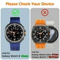 thumbnail image 3 of HOMEYA 2 Pack Screen Protector Case for Samsung Galaxy Watch 8 Classic 46mm, Hard PC Anti-Scratch Protective Cover with Tempered Glass, Clear+Black, 3 of 7