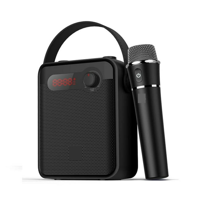 25W Portable Voice Amplifier Speaker With Handheld Wireless Microphone Echo AUX Recording TWS Radio ,No Screeching Distortion