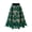 Green, variant on Joernso Women Skirt High Elastic Waist Hollow Out Floral Lace A-line Big Swing Double-layered Mid-calf Length Lady Commute Party Midi Skirt