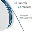thumbnail image 3 of Uxcell 18 Gauge Copper Wire 1mm Dia Blue Resistant Beading Wires Pendant Making Art Craft 1.5M 3 Rolls, 3 of 6