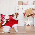 thumbnail image 3 of Ropa de Navidad para mascotas, disfraz de astas de reno de Papá Noel, traje de invierno, abrigo de Año Nuevo, 3 of 8