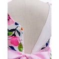 thumbnail image 5 of Bagilaanoe Girls Formal Dress Flower Print Flying Sleeve A-line Princess Dresses 3-10T Kids Dress for Wedding Birthday Party Gown, 5 of 9