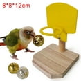 thumbnail image 1 of Flmtop Pet Bird Parrot Funny Basketball Shoot Hoop Balls Puzzle Game Chew Play Toy Random Color, 1 of 8