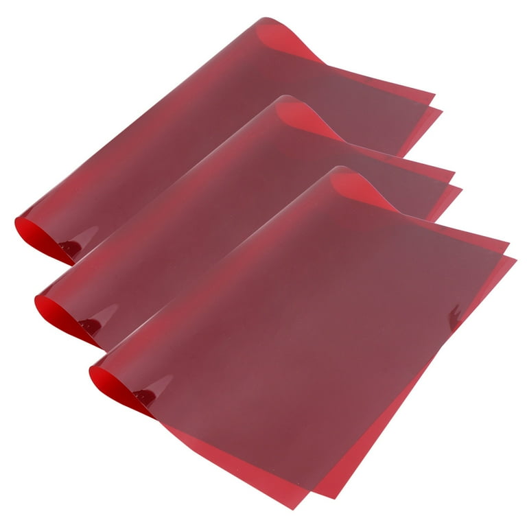 HOMEMAXS 3 PCS Gel Filter Cards Flash Soft Paper Red