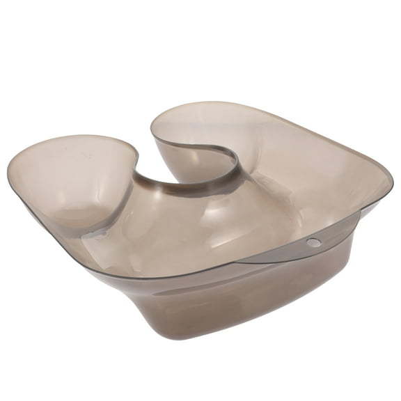 UPOUART Black PVC Hair Washing Tray for Salon Use, 1 Piece and Portable Design