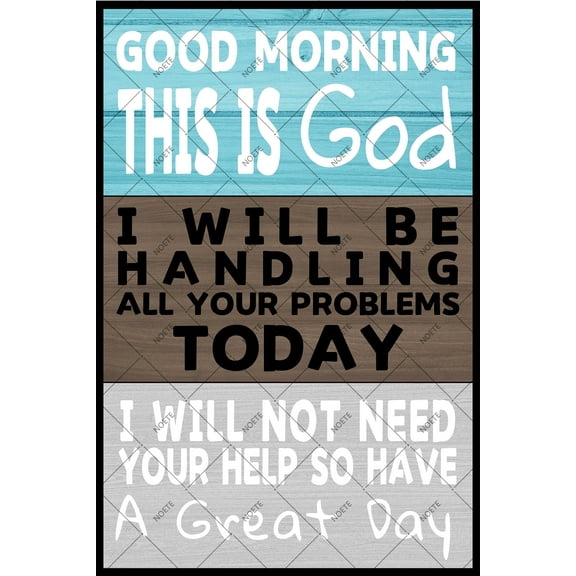 Noete Religious Tin Sign Inspirational Christian Sign for Home, Office & Church 12x16 Inch Faith-Based Art with Uplifting Quotes Perfect Religious Wall Decor Gift for Women & Men