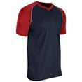 thumbnail image 2 of Champro Youth Bunt Lightweight Mesh Baseball Jersey Navy | Scarlet | White Sm, 2 of 2