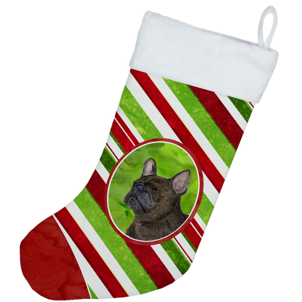 Carolines Treasures SS4588-CS French Bulldog Winter Snowflakes Christmas Stocking SS4588 Large multicolor