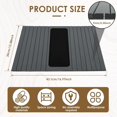 thumbnail image 2 of YISITIAN Sofa Arm Tray, Wood Sofa Armrest Tray Table, Anti-Slip Couch Arm Tray, 16.97×13.38 inch Foldable Arm Rest Side Table, Suitable for Food Drinks Snacks Cup Remote Phone (Gray) CJ919-73595, 2 of 8