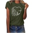 thumbnail image 1 of Camisetas con estampado de letras y cuello redondo de verano para mujer, blusas femeninas cómodas y elegantes, Tops OAVQHLG3B Store  lin121212, 1 of 5
