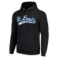 thumbnail image 2 of Men's Starter Black St. Louis Blues Tailsweep Fleece Tri-Blend Pullover Hoodie, 2 of 3