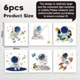 thumbnail image 2 of AHANDMAKER 6Pcs Light Switch Plate Stickers, Space Astronaut Planet Creative Switch Stickers for Light Switch, Wall Outlets, Socket, Ledge, Bedroom, Living Room, Laptop Computer, 7 x 7 Inches, 2 of 7