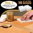 thumbnail image 4 of Kit de inicio con acabado de madera Odie's Oil, 266 ml, con almohadillas aplicadoras, 4 of 6