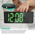 thumbnail image 4 of Alarm Clocks for Bedroomsprojection Alarm Clock New Mirror Large Screen Display Silent Sleep Electronic Clock Multifunctional Intelligent Digital Nightlight Desk Clock, 4 of 8