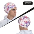 thumbnail image 6 of Logiee Lilies Flowers Print Unisex Knit Beanie for Men Women Winter Hat,Beanies Skull Caps, 6 of 7