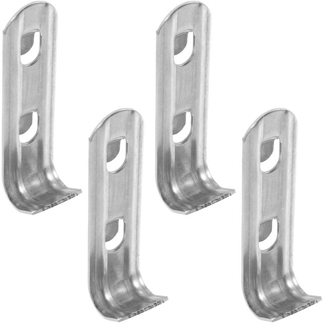 Miangastore 4Pcs Freezer Shelf Clips Refrigerator Cooler Shelf Supports Stainless Steel Shelf Clips