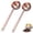Rose Gold, variant on Bxaolu 2Pcs Coffee Scoop Spoon - 1 Tbsp Tablespoon 15ML 304 Stainless Steel Long Handle Measuring Spoons for Ground Coffee, Loose Tea and Powder, Gold