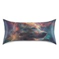 thumbnail image 3 of JSTEL Dog Nebula Satin Pillowcase Queen Size Pillow Cases Envelope Closure Bed Pillow Cover, 20 x 30 inch, 3 of 9