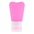 thumbnail image 2 of Botellas Tubos de Silicona Aplastables Artículos de Aseo para Viaje Contenedores Rosa roja 38ml, 2 of 7