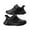 Black, variant on Gibobby Boys Tennis Shoes Girls Kids Slip on Sneakers Lightweight Breathable Strap Athletic Running Shoes for Toddler/Little Kid/Big Kid(White,8-9 Years)