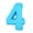NO. 4, variant on Farfi Flexible Cake Mold Non-stick Silicone Clear Texture 3D Numbers Baking Mold Home Decor (NO. 10,Red)