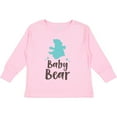 thumbnail image 3 of Inktastic Baby Bear, Little Bear, Bear Cub - Blue Brown Boys Long Sleeve Toddler T-Shirt, 3 of 5