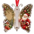 thumbnail image 4 of Guodhu Transparent Acrylic Christmas tree Hanging money Ornament, with Central Hollow Tube and Pre-Attached Ribbon for Holiday Tree Display, 4 of 7