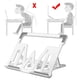 thumbnail image 5 of Soporte portátil para computadora portátil Soporte de aluminio Plegable Más fácil y escribir Robusto con almohadillas de silicona , Blanco CUTICAT soporte para laptop, 5 of 8