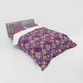 thumbnail image 3 of Ambesonne Floral Bedding Set 3 Pcs, Flowers and Mandala Art, Twin XL, Mauve Green, 3 of 3