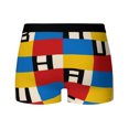 thumbnail image 4 of Calzoncillos tipo bóxer para hombre, ropa interior, transpirable, estilo Bauhaus modernista, geométricos, regalo, 4 of 5