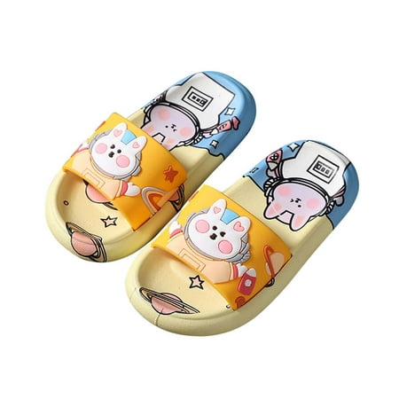 

Binmer Children S Shoes Three-Dimensional Cartoon Space Rabbit Non-Slip Soft-Soled Slippers