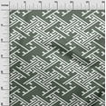 thumbnail image 3 of oneOone Cotton Poplin Olive Green Fabric Geometric Craft Projects Decor Fabric Printed By The Yard 42 Inch Wide, 3 of 4