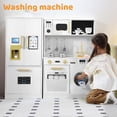 thumbnail image 6 of AILEEKISS Wood Kids Play Kitchen, Pretend Kitchen Playset for Children Age 3 Years up, White, 6 of 14