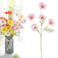 thumbnail image 2 of Artificial Flowers Silk Daisy, Artificial Gerbera Daisy for Home Decoration, Artificial Daisy Plastic Memorial Bouquet for Wedding Table Centerpiece Vase Decoration, 1Pc, Multicolor(Pink,20x2"), 2 of 9