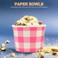 thumbnail image 4 of BRIGHTFUFU 10Pcs Disposable Paper Bowls Pink for Banquet Recyclable Use, 4 of 8
