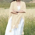 thumbnail image 4 of Shawl Wraps For Women Winter Knitted Cardigan Casual Poncho Cape Open Front Sweater With Tassels 53.14x68.89 Inch Womens Wrap Shawl Pulpit Scarves Mens Scarf Winter Long Wrap Lattice Large Scarf Head, 4 of 6