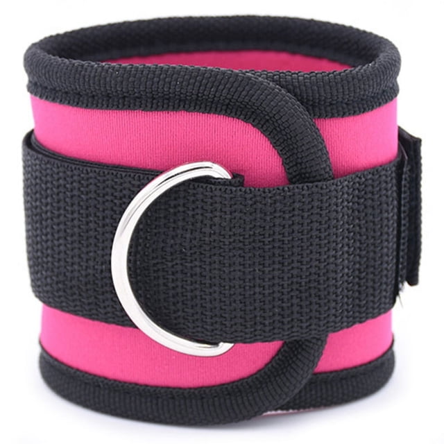 Sangle de Cheville Réglable D-Ring Boucle de Renforcement Musculaire Bande de Résistance Gym Multi Cuisse Jambes Cheville Poignets Corde D\'entraînement Physique Musculation Rouge