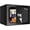 Key Lock, variant on General Safe Box with Key Lock, Steel Security Lock Box, 0.23 Cubic Feet, 9.06" W x 6.69" D x 6.69" H, Small Hidden Safe for Cash Jewelry